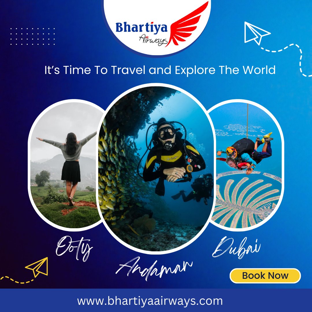 🌴🌊 Book your tickets now and get ready to make unforgettable memories! 📚🎒

 #travelandexplore #ooty #andaman #wanderlust #booknow #dubai #tourpackages #BiggBossOTT2