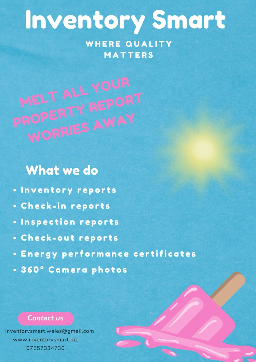 Let us help you with all your property report needs 🏠📋🔍🆘️
#property #southwales #landlords #lettingagents #newportestateagents  #cardiffestateagents #inventoryclerk #epc #helpingothers #WhereQualityMatters @inventorysmart7