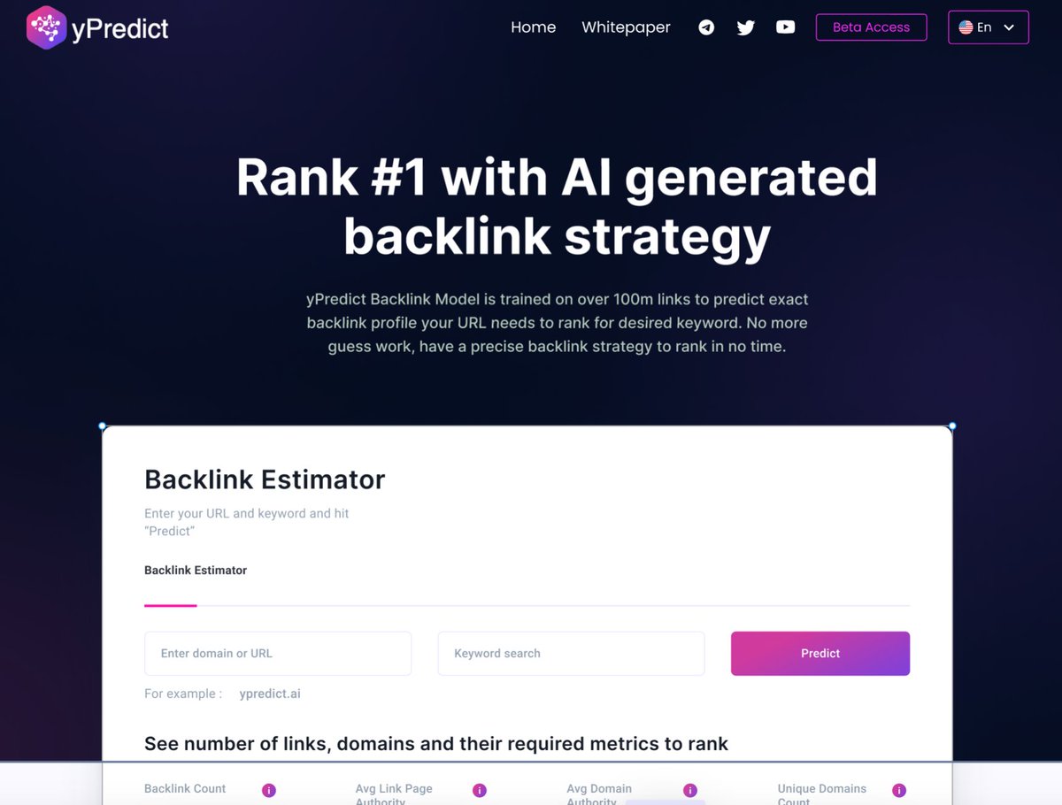 yPredict_ai's tweet image. 📷 Exciting news! Tomorrow marks the launch of the first predictive model in the yPredict ecosystem. Say goodbye to guesswork and unlock the power of precise strategies. Stay tuned for the big reveal! #YPredict #PredictiveModel #ComingSoon