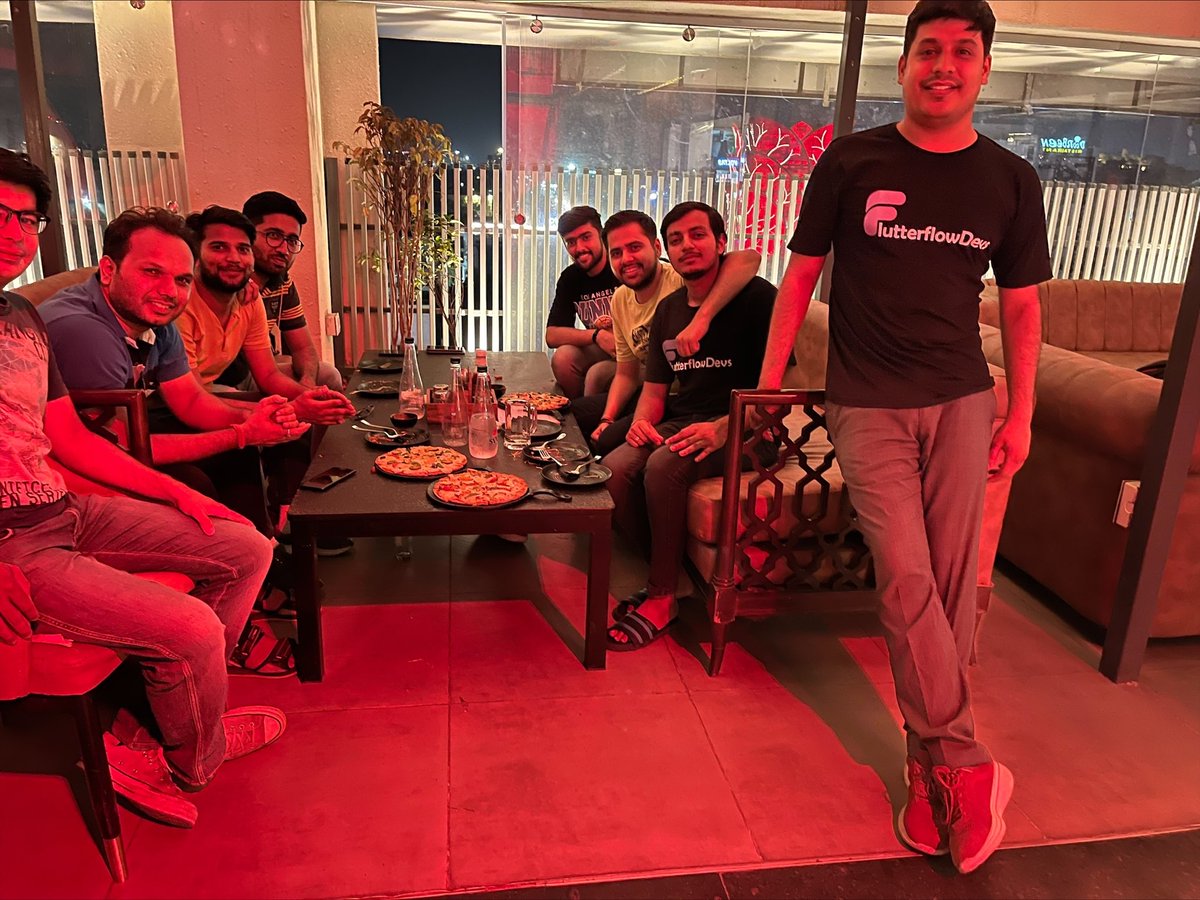 FlutterflowDevs's tweet image. &quot;🎉Yesterday, our amazing team of #FlutterFlowDevs had a Party after countless hours of hard work.😊We laughed, bonded and had #fantastic discussions.🌟 These #moments fuel our #motivation to deliver best🚀#Thankyou #team, for your efforts! 🙌Together, we can #achieve anything.💪