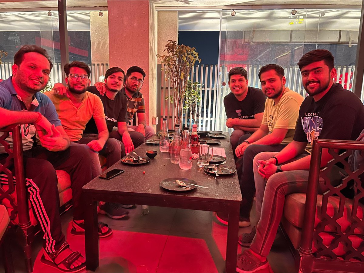 FlutterflowDevs's tweet image. &quot;🎉Yesterday, our amazing team of #FlutterFlowDevs had a Party after countless hours of hard work.😊We laughed, bonded and had #fantastic discussions.🌟 These #moments fuel our #motivation to deliver best🚀#Thankyou #team, for your efforts! 🙌Together, we can #achieve anything.💪