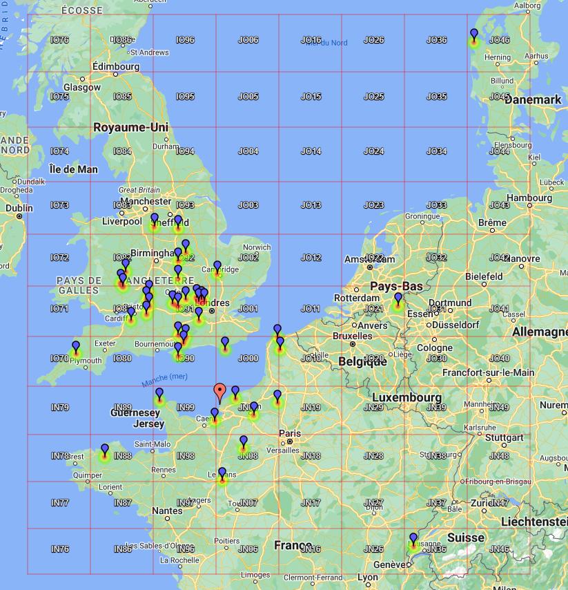 F1CBC's tweet photo. RSGB Contest QSO Map 432MHz UKAC for F1CBC 
#Hamr #HamRadio #432Mhz #UKAC #NAC #13Jun23 #20W_9els #GoodConditions #Deep_QSB #GoodActivity . Heard @ov3t1  most of the evening.
73 at all
https://t.co/B5iBXrTgEZ https://t.co/ITD8sKYUl9