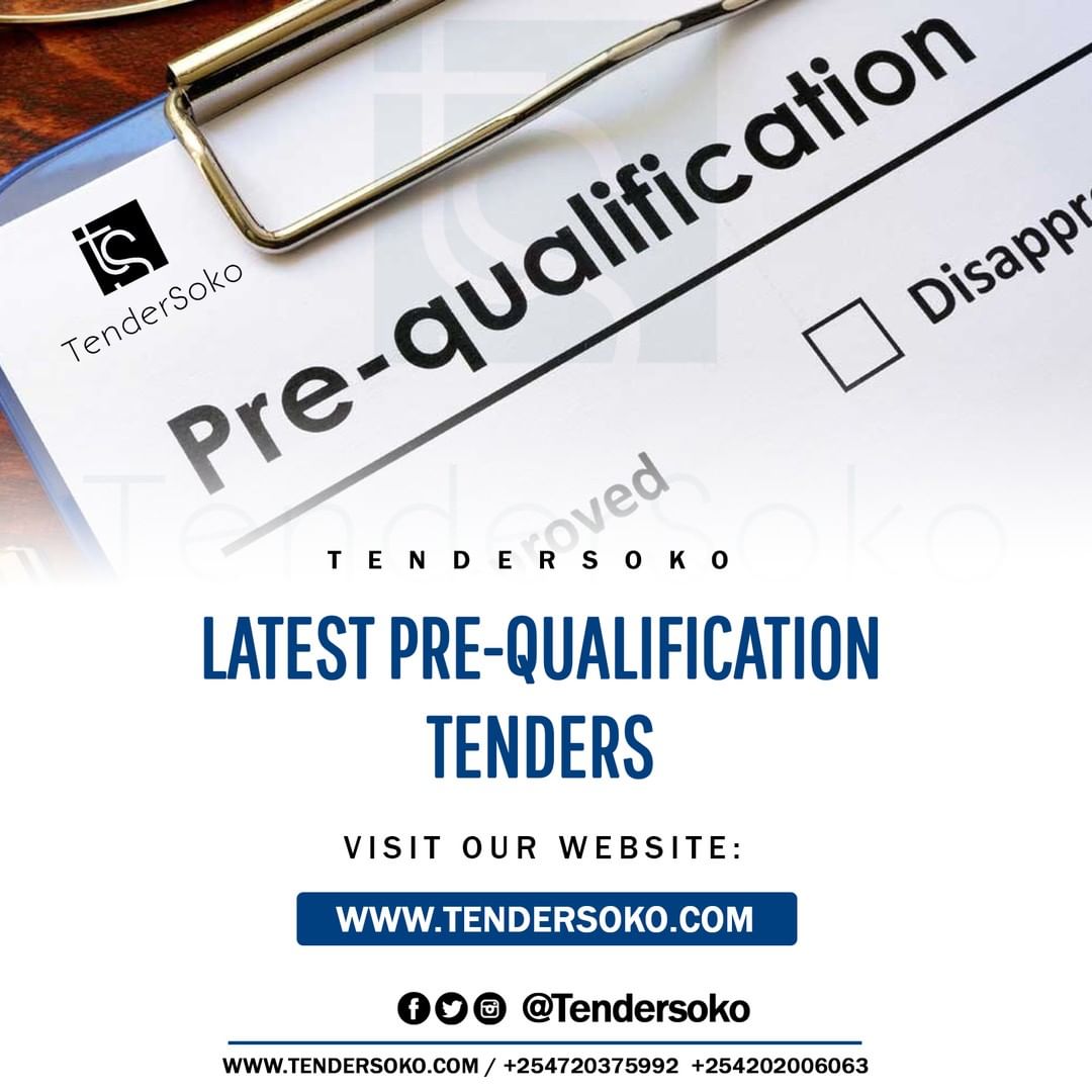 TenderSoko's tweet photo. It's prequalification season!Join the Tendersoko community and apply for various procurement opportunities today.
#prequalification #TenderingInKenya #StreamlinedProcurement https://t.co/FOvYfwmfZW