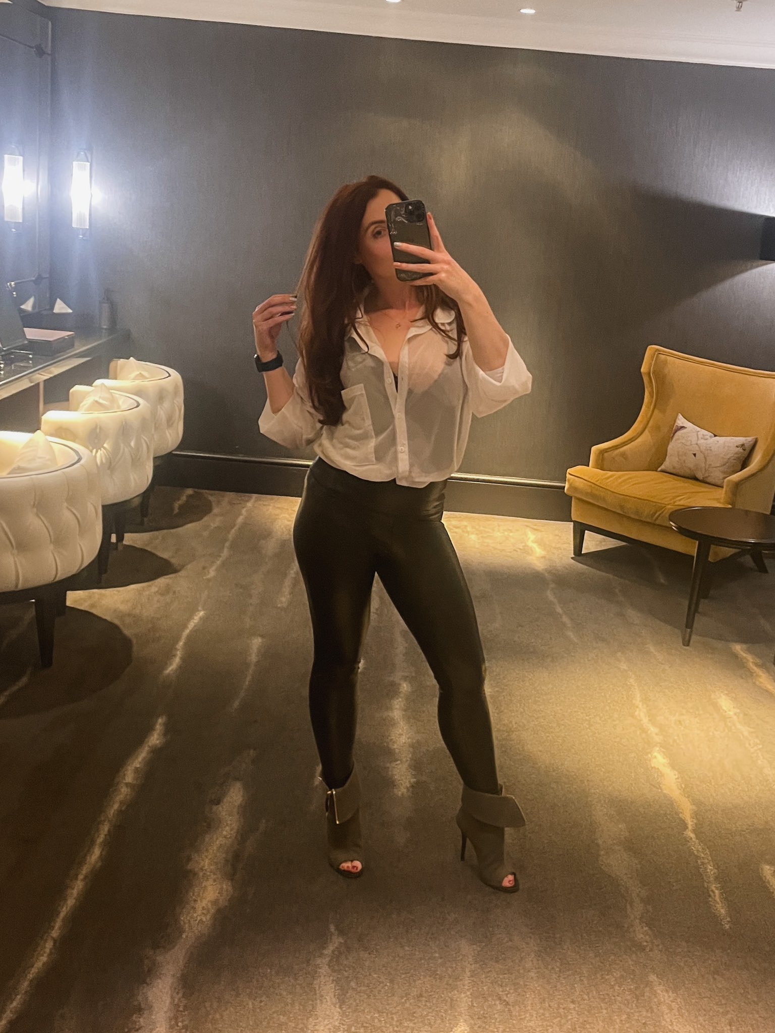 Cos leather clearance leggings