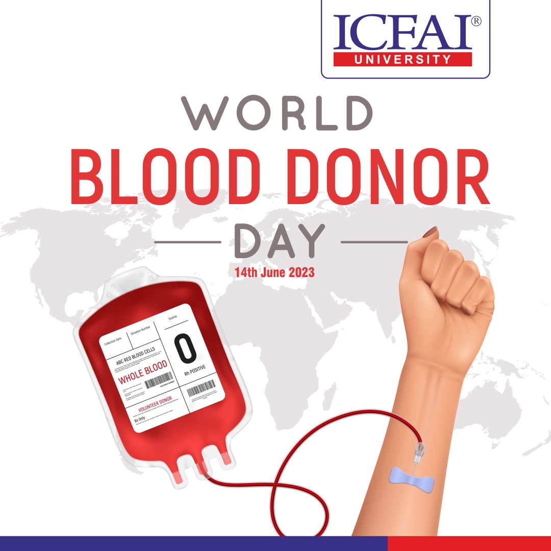 Be a ray of hope on World Blood Donor's Day! Your blood donation can brighten the lives of patients, giving them a chance at a healthier, happier tomorrow. ☀️🩸 

#RayOfHope #DonateToday #BrightenLives #WorldBloodDonorDay
#DonateBlood #SaveLives #GiveBlood  #ICFAIJharkhand