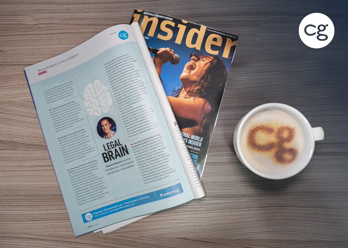 Grab a coffee &amp; take a minute to read the latest CG Professional #LegalBrain article in <a href="/BusinessInsider/">Business Insider</a> magazine. 

This month, Hannah Simmons from the employment team talks all things #neurodiversity in the workplace. 

#WeAreCG
