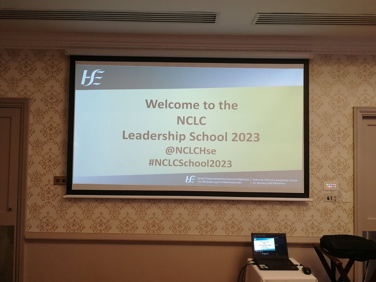 All ser for day one of @NCLChse leadership school. Looking forward to welcomimg presenters and participants @NurMidONMSD @GSGerShaw @chiefnurseIRE