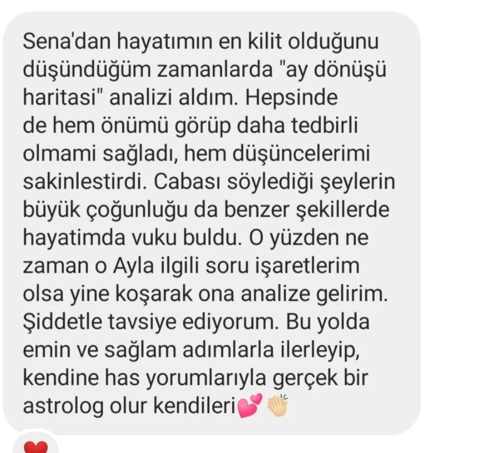 AstroLavley's tweet photo. Sizler de bu memnuniyetin bir parçası olmak isterseniz beklerim Dostlar 🥰

#danışanmemnuniyeti #memnuniyet #yorum #geridönüş #feedback #destek #astroloji #astrolojikdanışmanlık #astroloji #ASTRO https://t.co/F5S4maNEUc