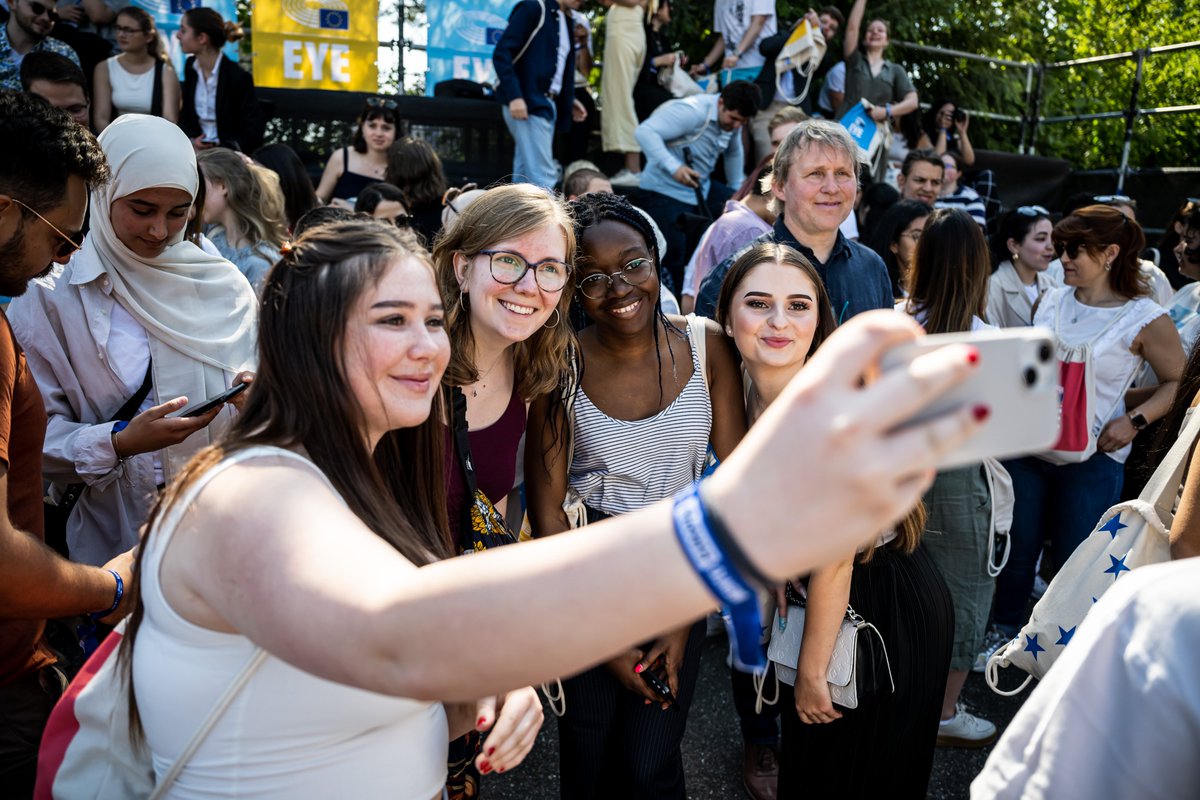 Europarl_EYE's tweet photo. Take  a moment to relive the incredible moments and vibrant energy of this  year’s edition. From inspiring discussions to new connections, #EYE2023 was a celebration of youth, democracy, and hope for our future! ✨

➡️https://t.co/KTfkKfSSsQ https://t.co/KIowUozwYo