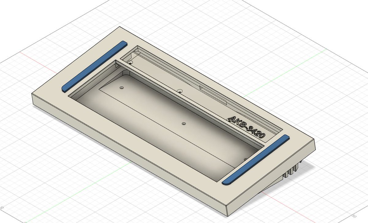 WhiteFruitJuice's tweet image. Finished the case for the AKB-3420 but i need to prototype it also might add cosmetic hardware to the bottem weight for more flare. #keyboard #keyboarddesign