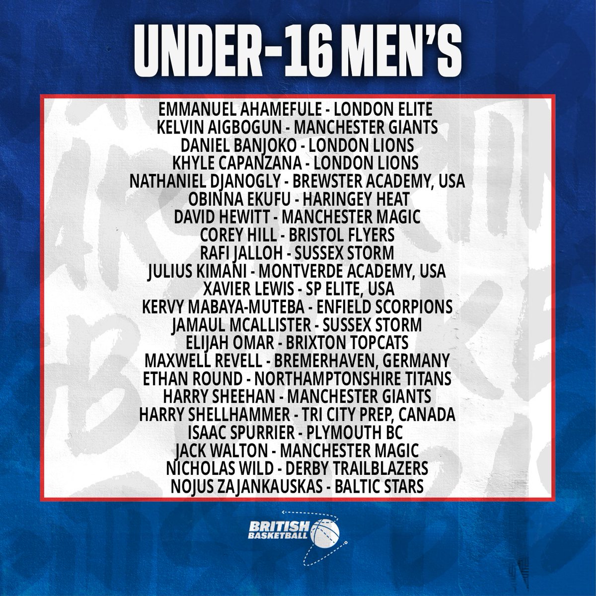 gbbasketball's tweet photo. 🇬🇧👀 Training camp rosters have been confirmed for the Great Britain teams taking part in the FIBA European Youth Championships this summer.

👆Swipe to find out more and click to read the full story on our website.

#BritishBasketball