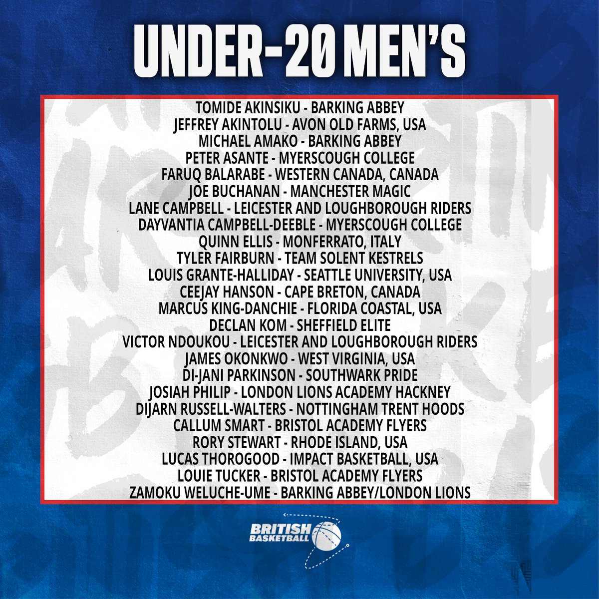 gbbasketball's tweet photo. 🇬🇧👀 Training camp rosters have been confirmed for the Great Britain teams taking part in the FIBA European Youth Championships this summer.

👆Swipe to find out more and click to read the full story on our website.

#BritishBasketball