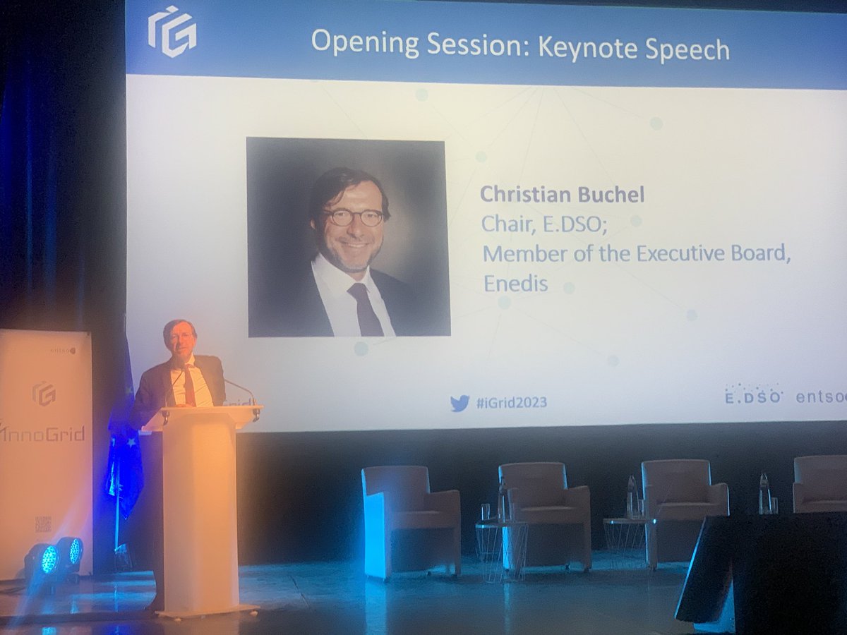 EDSO_eu's tweet image. 💡#iGrid2023: @ChristianBuchel, @EDSO_eu Chair, emphasized the need for strong cooperation, the right incentives for grid investments, future network planning and a strong energy technology ecosystem.

@ChristianBuchel
@Enedis
@rgaraude
@ENTSO_E