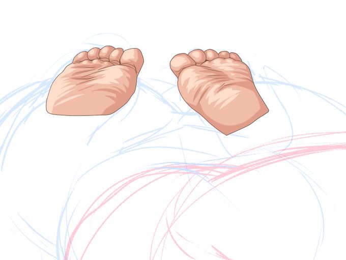 最近、腋絵師というより足裏が多くなった気がする。
わざわざ画面に入れちゃうからね! 