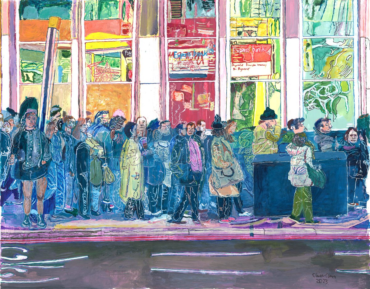 Oli6275's tweet photo. Happy To Talk Queue
#happytotalk #queue #camdentown #london #mentalhealth #overcrowded #oliveryuchanart https://t.co/G0nYjLieNO