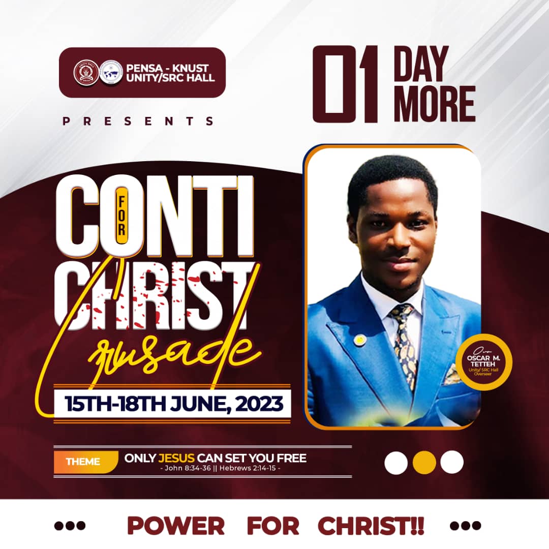 SrcPensa's tweet photo. ❗🌹❗🌹❗
CONTI FOR CHRIST CRUSADE

Theme: ONLY JESUS CAN SET YOU FREE

The countdown is on 🎯

1️⃣Day more

Then Jesus said, “Come to me, all of you who are weary and carry heavy burdens, and I will give you rest.
Matthew 11:28 NLT
#Conti4christ
#PENSAKNUST
#PossessingTheNations https://t.co/xryW3o1PG8