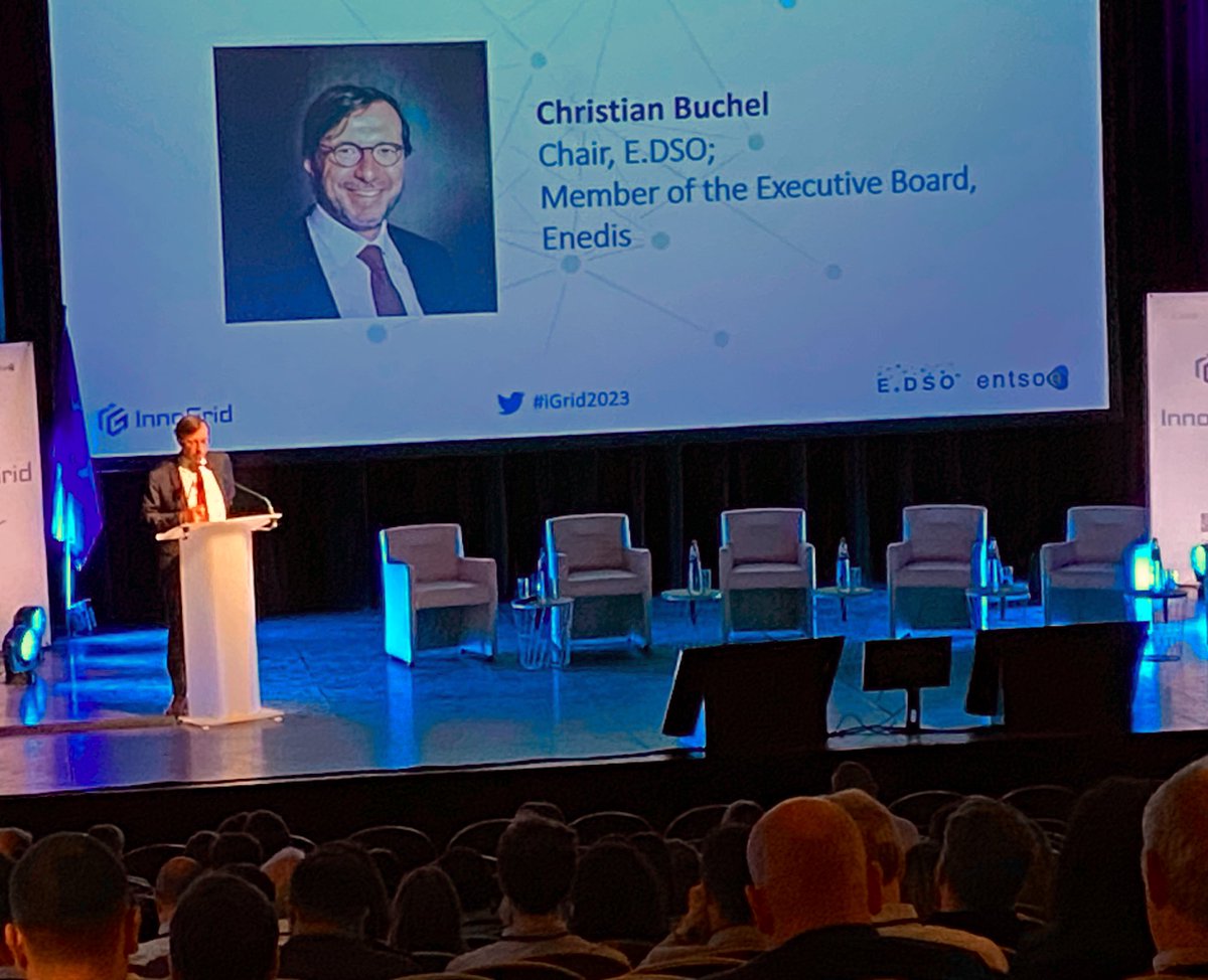 rgaraude's tweet photo. Great opening speech from @ChristianBuchel at #Igrid23.
There are some big changes ahead of us, and the role of electricity grid in shaping the energy transition will be crucial. You can count on us !
@EDSO_eu @ENTSO_E https://t.co/4VynpexQxD