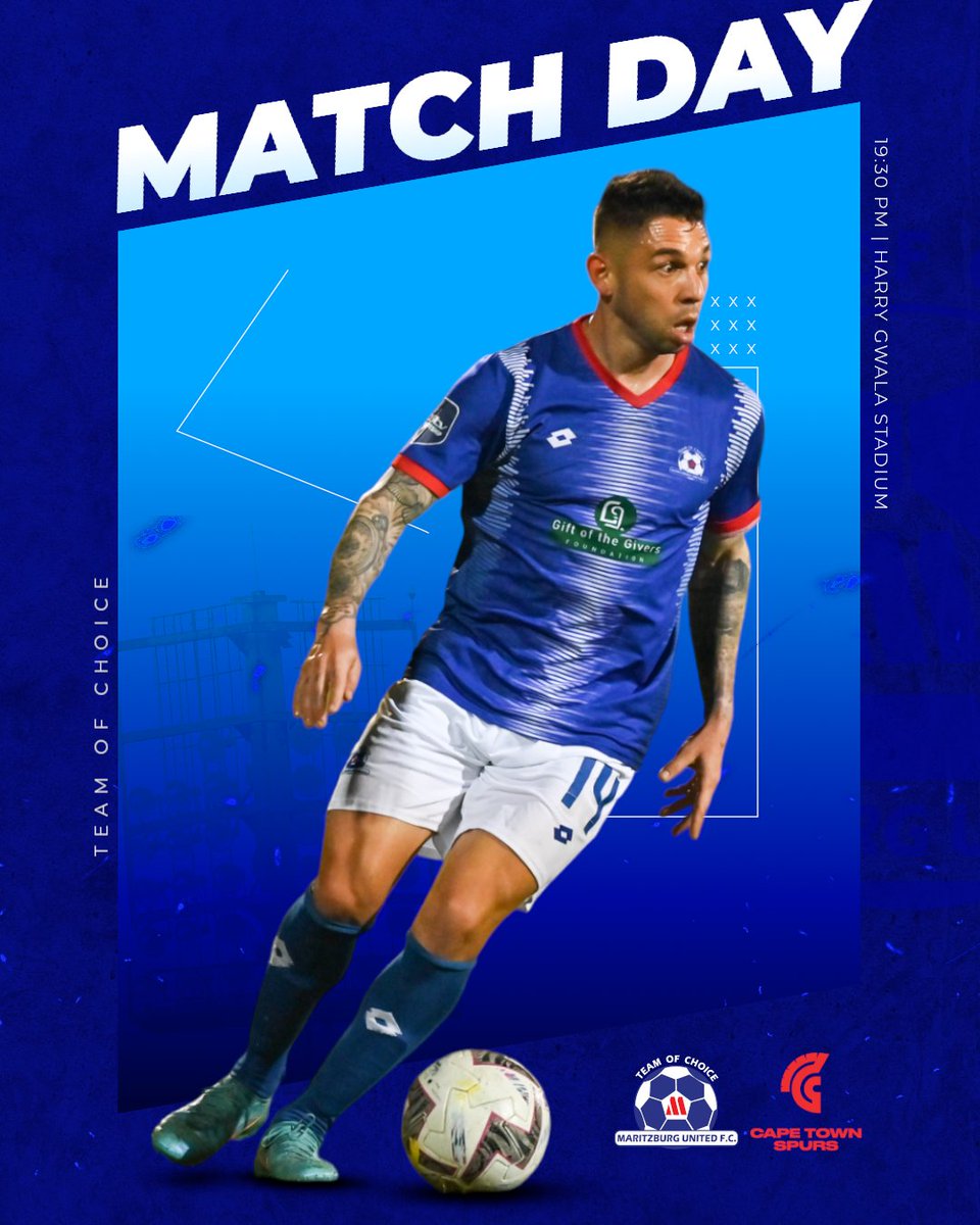 MaritzburgUtd's tweet photo. The final showdown.

🏟️ Harry Gwala Stadium
📅 Today, 14 June 2023
⏲️19h30
🎟 FREE ENTRY with a ticket (Collect a ticket at MUFC Office: 397 Victoria Road (before 2PM) and also at the  Stadium entry gates after 2PM).

#WeAreUnited #TeamofChoice #FillUpHarryGwalaStadium https://t.co/Rgsvafj14b