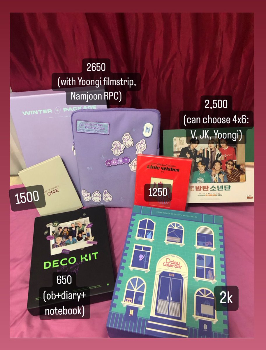 corazonyeondan's tweet photo. wts lfb ph

BTS Unsealed 

loc: davao
mop: gcash
mod: sco 

tags: winter package 2021 deco kit seasons greetings sg21 wp21 dday calendar little wishes mots one photobook https://t.co/ZEyiWKeJ0C