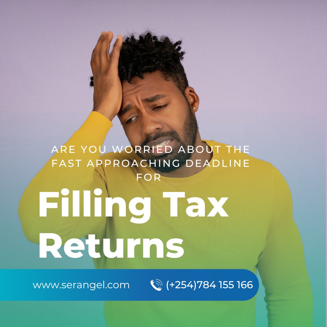 📢 Are you worried about the fast-approaching ⏰ deadline for filing tax returns? 😱 Let 🌟 Serangel Financial Consultants 🌟 sort them for you! 💼💰 #TaxDeadline #StressFreeFiling #SerangelConsultants