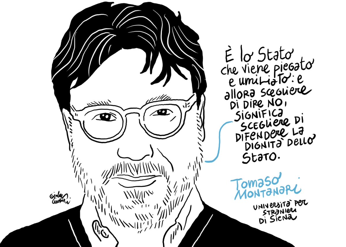 'È lo Stato che viene piegato e umiliato: e allora scegliere di dire di no, significa scegliere di difendere la dignità dello Stato.' @tomasomontanari

Università per Straniere di Siena @UniStraSiena