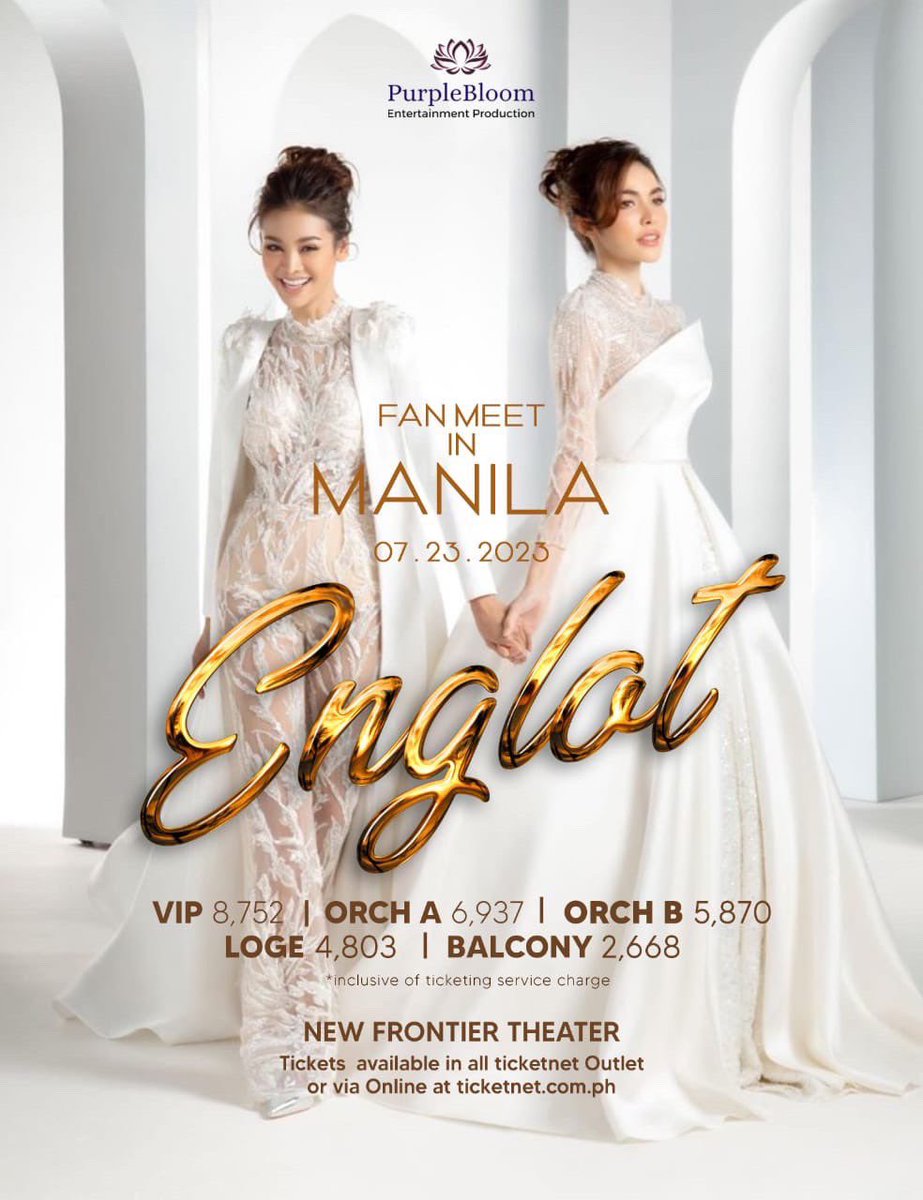 ✨ Englot Fan Meet in MANILA 🤍🌻
讓我們一起去馬尼拉看看我們美麗的女孩們吧
偷偷說，現場將會有我們台灣站的自發應援喔😎

📌有任何購票的問題，歡迎DM @SummerH19890310 

#อิงฟ้ามหาชน #EngfaWaraha @EWaraha 
#ชาล็อตออสติน #CharlotteAustin @itscharlotty
#อิงล็อต #Englot #EnglotTaiwan