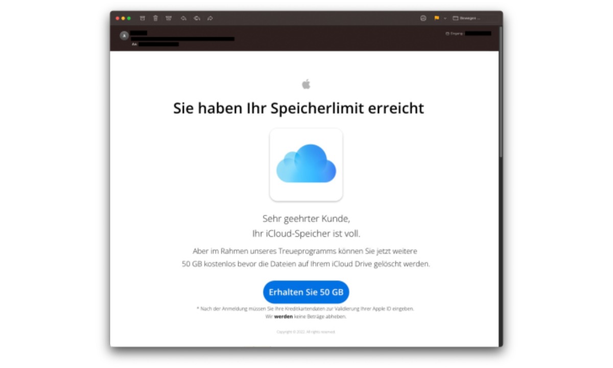 Vorsicht – Betrugsmail von iCloud
polizei-schweiz.ch/vorsicht-betru…