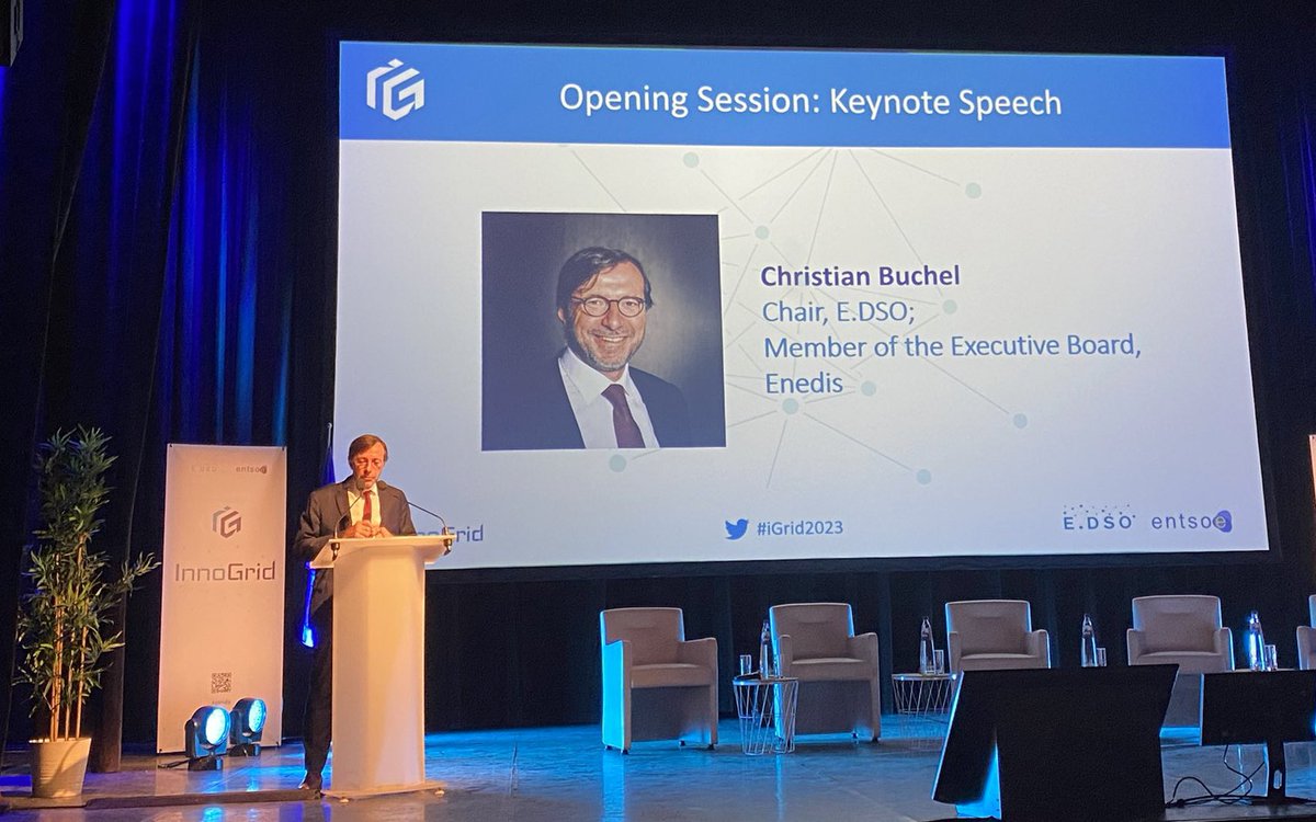 rgaraude's tweet image. @EDSO_eu Chair @ChristianBuchel calls for a new start for the #grid

As we are gathering for the 12th time ar #IGrid2023, we are happy and proud to hear that @vonderleyen will organise a high-level event on grid infrastructure in September.