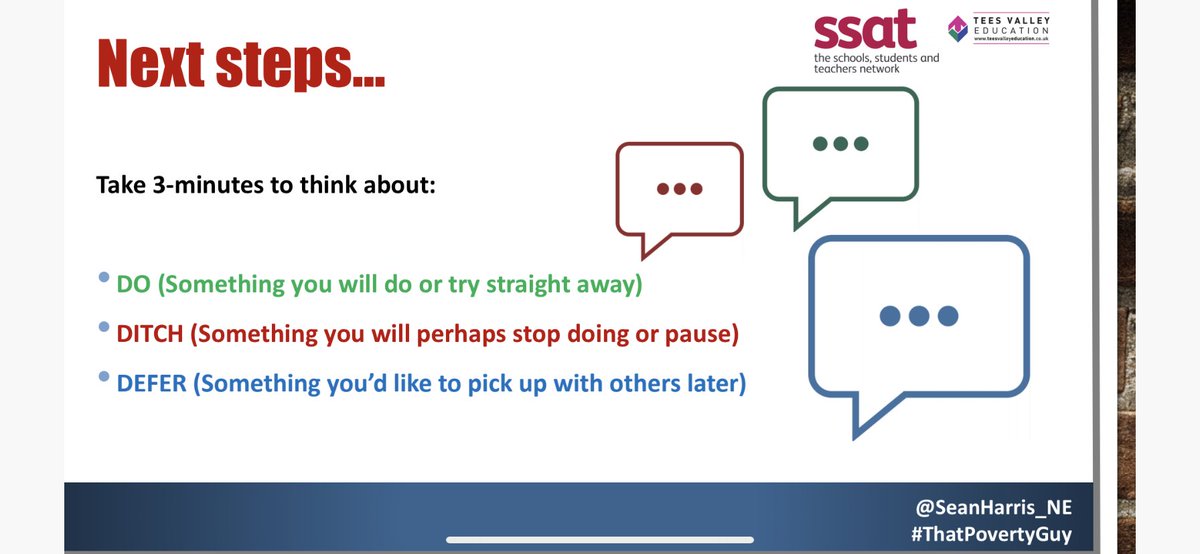 SeanHarris_NE's tweet photo. Looking forward to sharing with colleagues across @ssat network of system leaders and educators this morning
@teesvalleyed are talking about #PovertyInformedPractice in schools and organisations
Find out more about how we support schools via
https://t.co/rHFn9HDolp https://t.co/1Tbheil4Yh