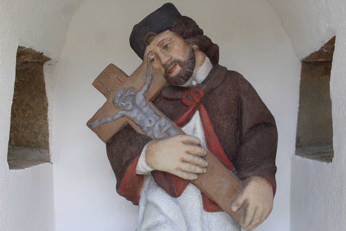 Kalwaria_Zeb's tweet photo. ✝️  Zakończono prace związane z renowacją Kapliczki Świętego Jana Nepomucena w Barwałdzie Średnim.

ℹ️ Odrestaurowana kapliczka jest o charakterze domkowym z roku 1887 pod wezwaniem św. Jana Nepomucena.

Całość prac wyniosła  35 tys. 399 zł i została pokryta ze środków Gminy https://t.co/X2dDzKaeSi