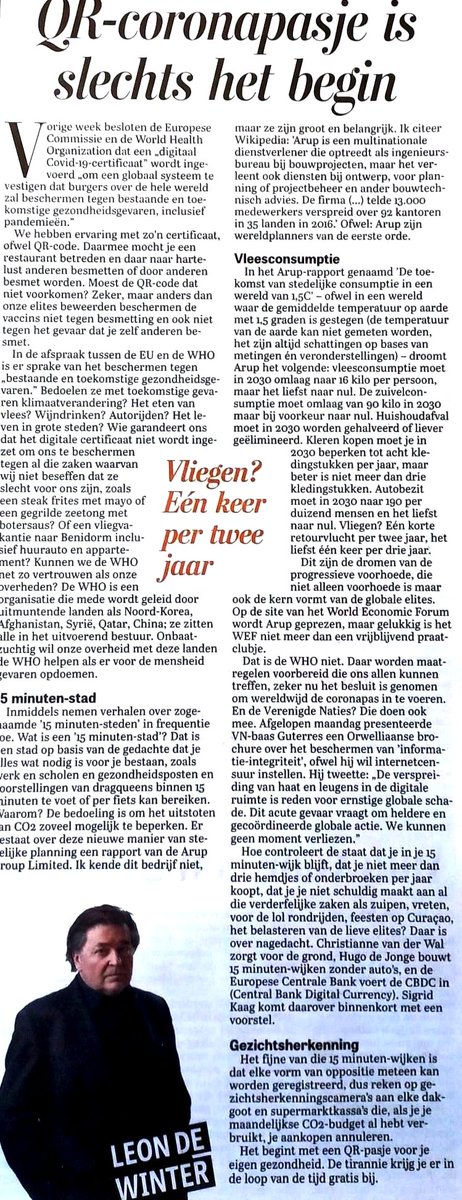 JosTeunissen2's tweet photo. Leon de Winter: ‘Het begint met een QR-pasje voor je eigen gezondheid. De tirannie krijg je er in de loop van de tijd gratis bij.’ https://t.co/rpl0vmZ6oh https://t.co/iZQ9xkKRZk