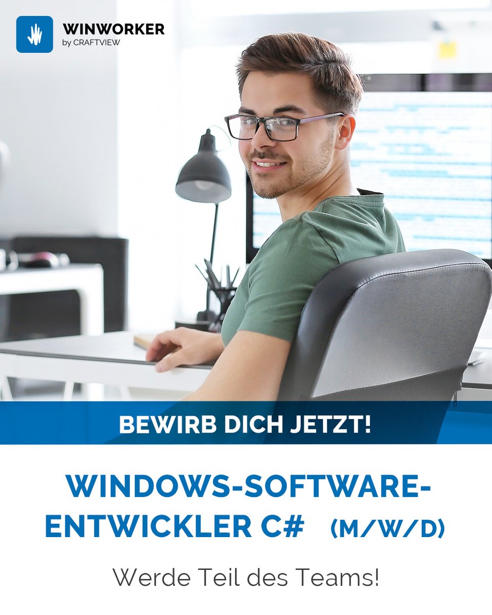 WinWorker's tweet photo. Windows-Softwareentwickler C# (m/w/d) gesucht!

Bewirb dich jetzt und werde Teil des Teams!

➡ Hier gibt es mehr Informationen: https://t.co/OrTtVcAWQ3

Das WINWORKER -Team

#winworker #software #handwerkersoftware #branchensoftware #digitalisierung #Softwareentwickler #Csharp https://t.co/AIpPrGNatq