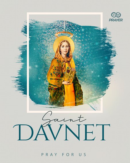 St. Davnet, intercede for us and obtain for us the grace to follow Christ faithfully.#SaintoftheDay #Saints #prayer #TodaysSaint #saintdavnet #knowthesaintoftheday #SWPrayer