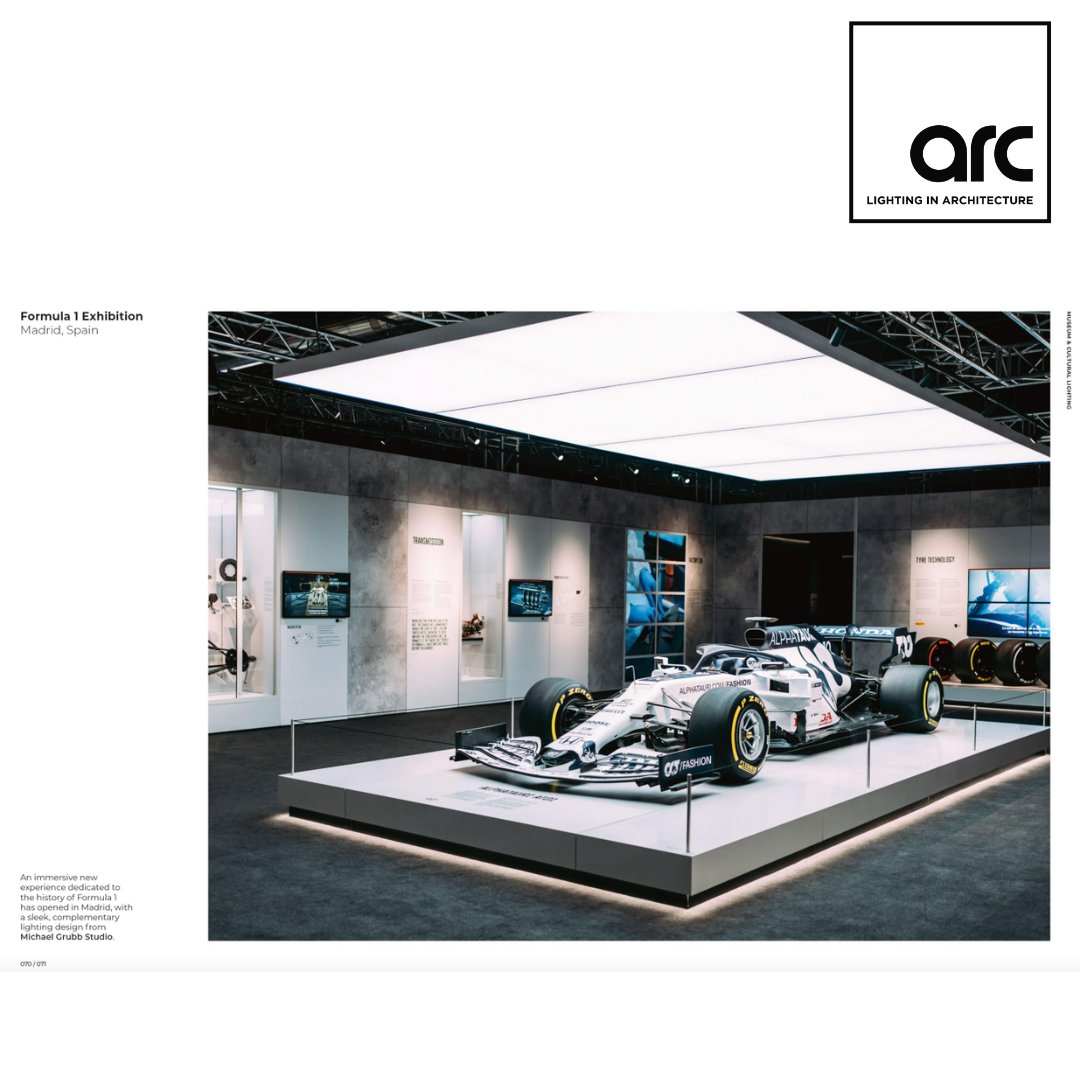 mgrubbstudio's tweet image. Featured in the Press!

Our innovative lighting design for The @f1 Exhibition is showcased in the latest issue of arc magazine.

To read about our dynamic design for this iconic brand, head to pages 70 – 75 &amp;gt;&amp;gt; issuu.com/mondiale/docs/…

#PressFeature #LightingDesign #F1Exhibition