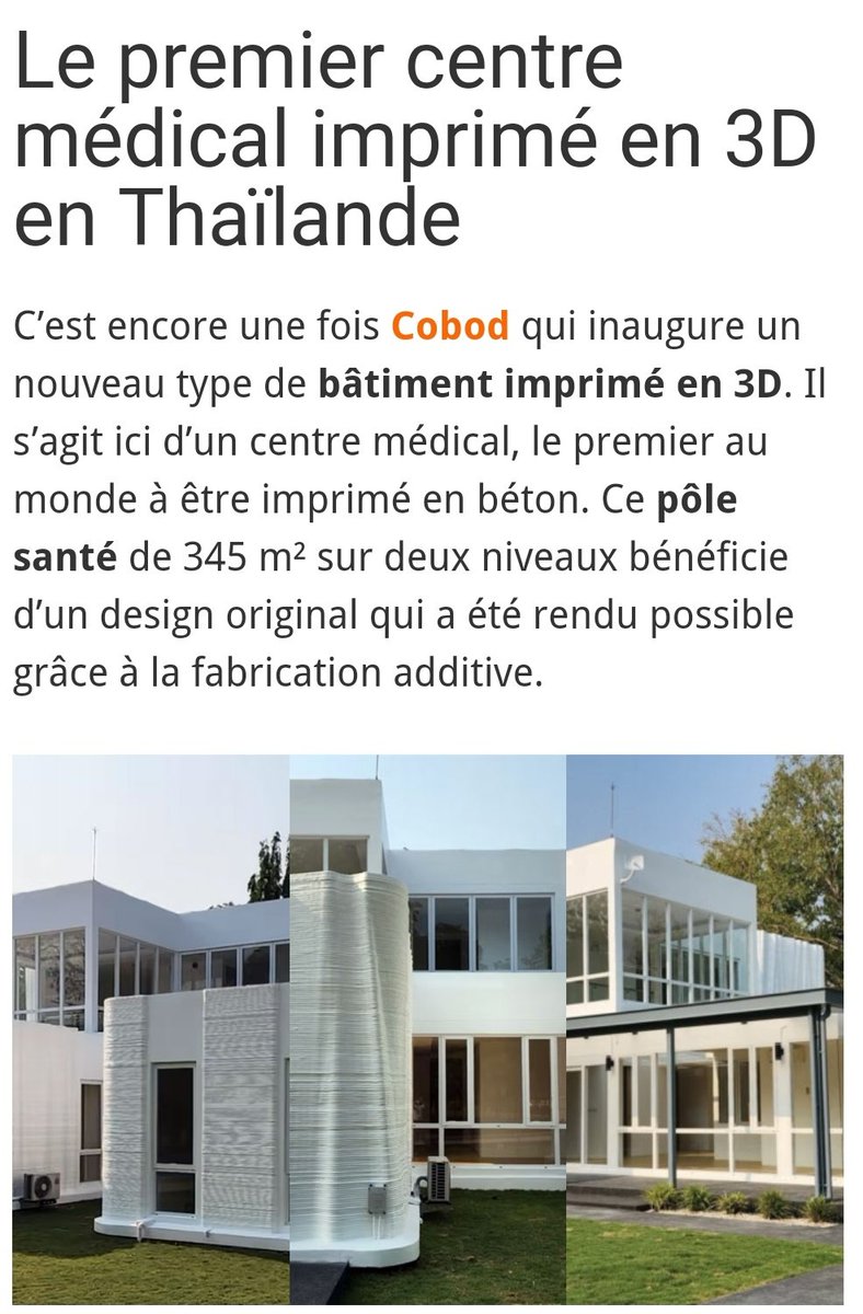 #Construction
#BTP

#Impression3D en #Thaïlande