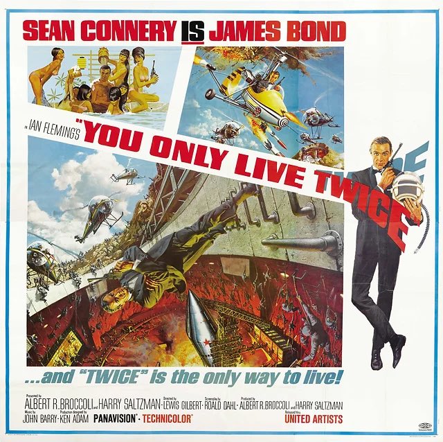 @OnlyFilmMedia @007 'You Only Live Twice' is one of my favorite James Bond movies! I have seen it many times! I love it! I love that @NancySinatra sung the title theme song! Happy 56th Anniversary #YouOnlyLiveTwice! 😉 @007 #JamesBond #SeanConnery