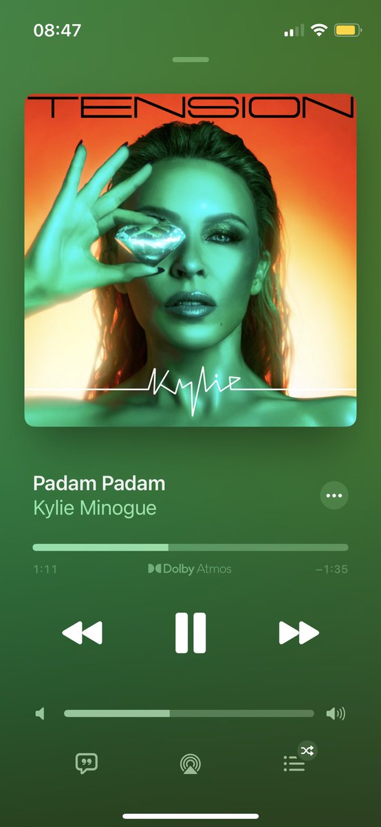 Joining the bandwagon here, 👏🏼 @kylieminogue what a banger #PadamPadam epic song