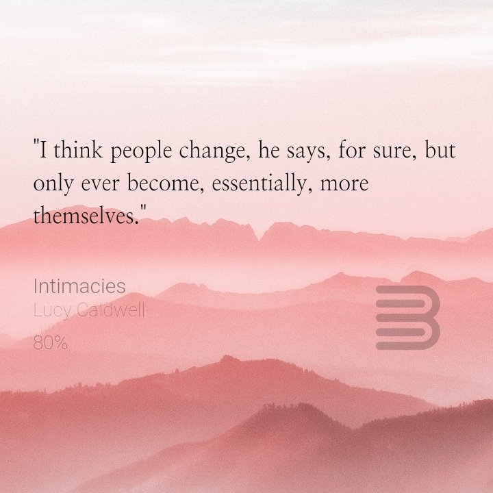 erdeaka's tweet image. #Intimacies #LucyCaldwell