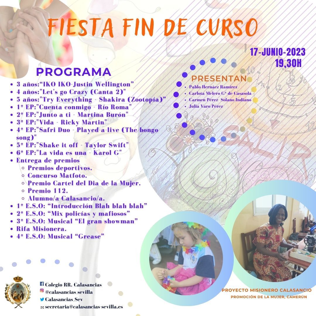 📣Cartel fiesta fin de curso 2023📣