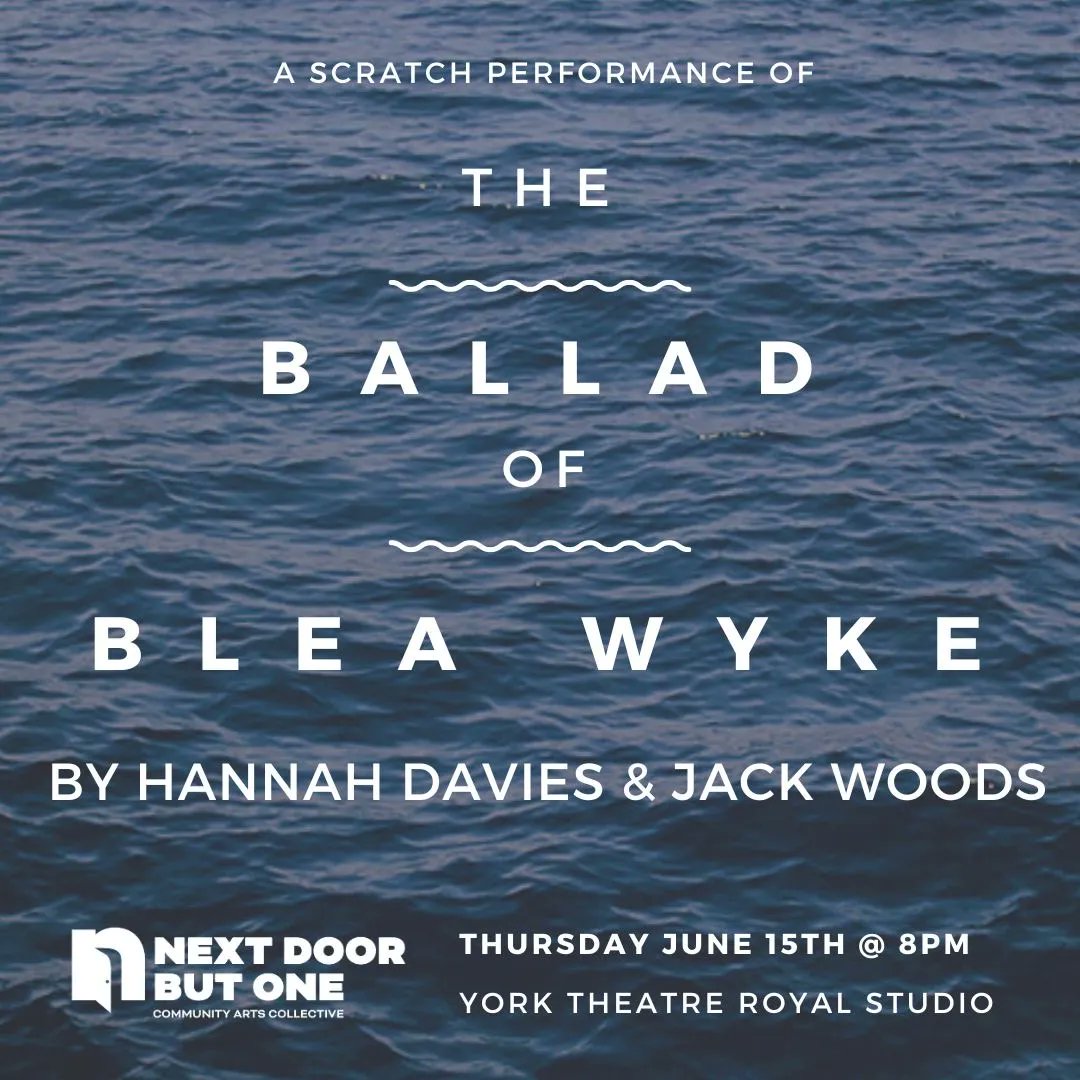 Next Door But One (@ndb1arts) on Twitter photo It’s TOMORROW!
The sun is shining in York and <a href="/davieswords/">Hannah Davies</a> and <a href="/pascallion_/">Pascallion</a> bring The Ballad of Blea Wyke to <a href="/YorkTheatre/">York Theatre Royal</a>. What more could you want this summer?
Spoken word and original music? We’ve got that too!
buff.ly/45P8xfr It’s TOMORROW!
The sun is shining in York and <a href="/davieswords/">Hannah Davies</a> and <a href="/pascallion_/">Pascallion</a> bring The Ballad of Blea Wyke to <a href="/YorkTheatre/">York Theatre Royal</a>. What more could you want this summer?
Spoken word and original music? We’ve got that too!
buff.ly/45P8xfr