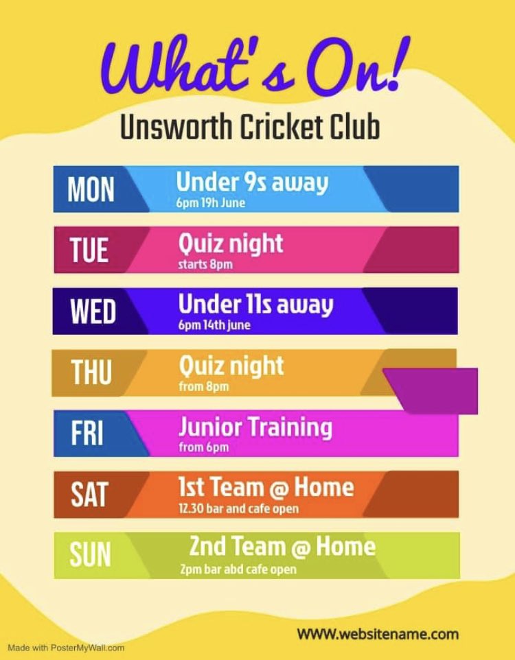 What’s on next week