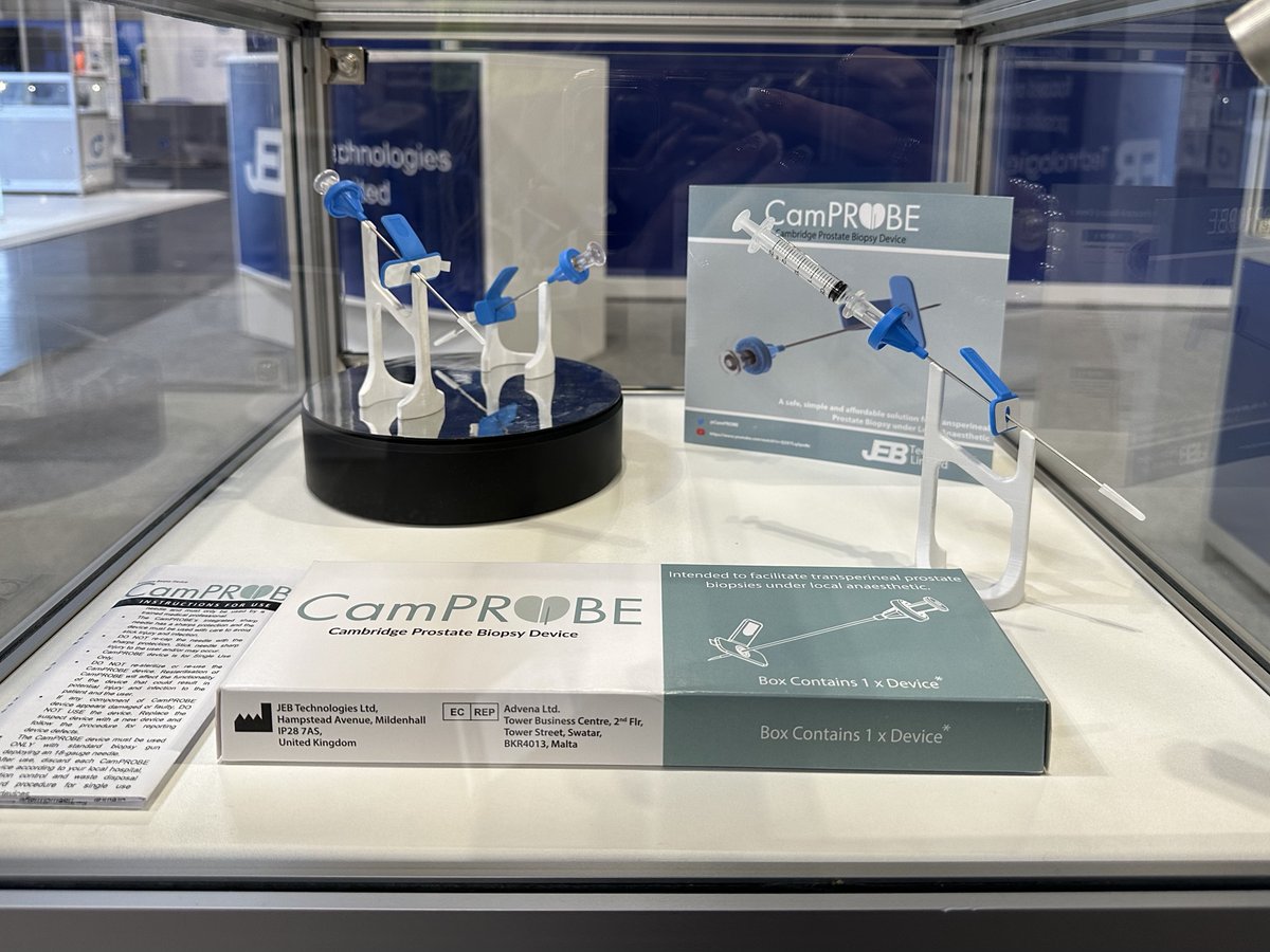 It was great to see <a href="/JEBTechnologies/">JEB Technologies</a> displaying CamPROBE at the Med-tech Innovation Expo last week!

 #medtechexpo #MEDTECH #medicaldevices #prostatecancer