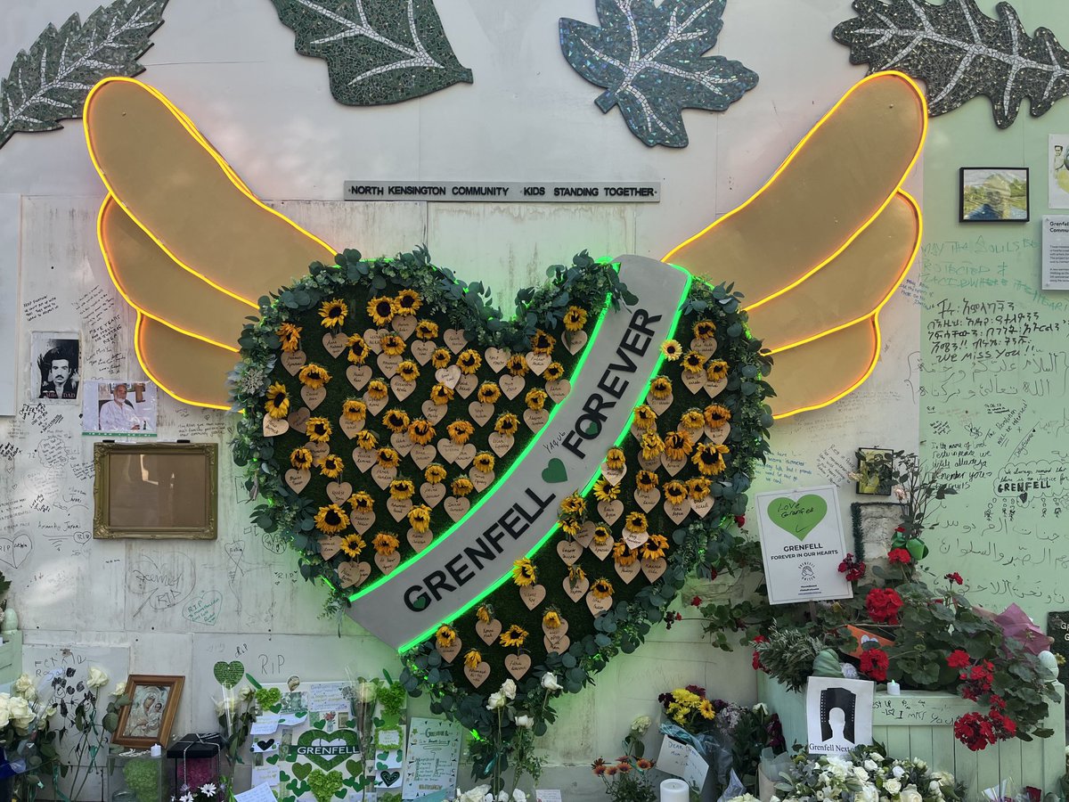 DebatINQUEST's tweet photo. 6 years ago the stark reality of state and corporate greed, neglect and criminality was exposed with the forewarned deaths of 72 people. Sending love and solidarity to the bereaved and survivors as the fight for Justice, Accountability and Systemic Change continues. #Grenfell 💚 https://t.co/x8uZGpMhq5