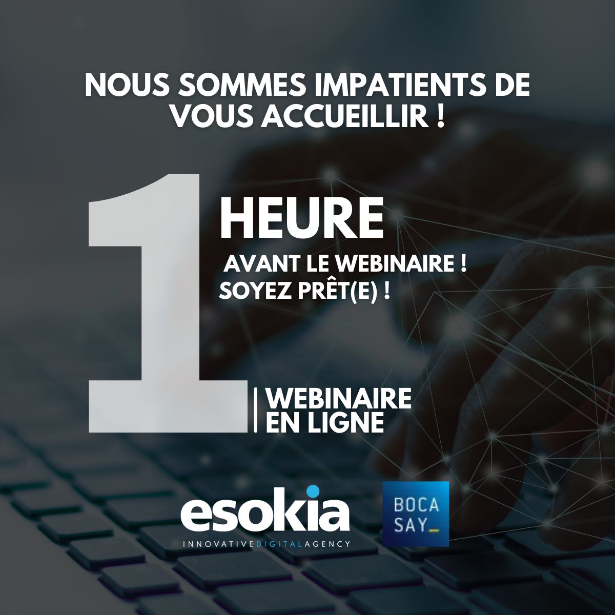 📢 L'heure du webinaire approche à grands pas !

✅ Connectez-vous au lien zoom suivant pour y assister : zoom.us/j/96608946862

#webinaire #développementinformatique #offshore #optimisation #inscription
