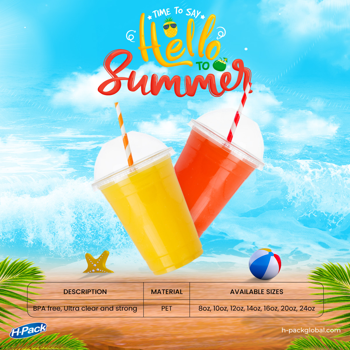 hpackuk's tweet photo. As the temperature rises and summer vibes fill the air, we are thrilled to introduce our seasonal range: PET Smoothie Cups! 🍹🌞

Personalize your PET Smoothie Cups with your brand logo, creative designs, or summer-themed artwork.

Get your quote now.

#summer2023 https://t.co/ZuTxfZUQKX