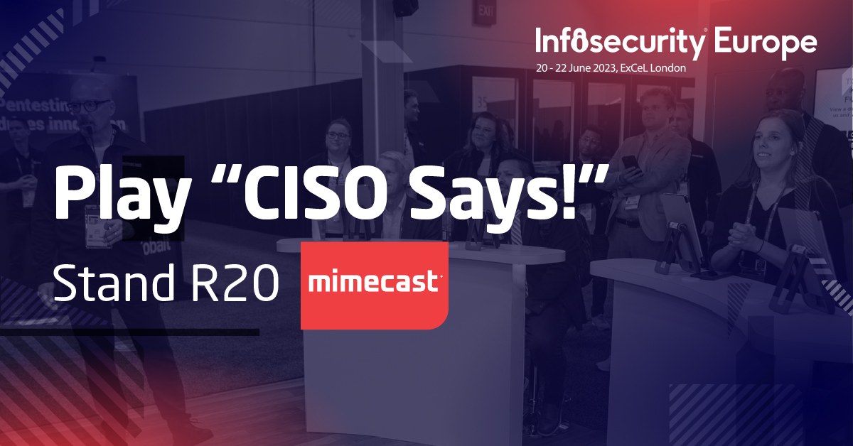 We're bringing #CISO Says to the UK! Stop by stand R20 at @Infosecurity Europe to play this interactive trivia game created by CISOs for CISOs! Questions span from #cybersecurity topics to UK trivia – think you can out score your peers? bit.ly/3pZq2ZL