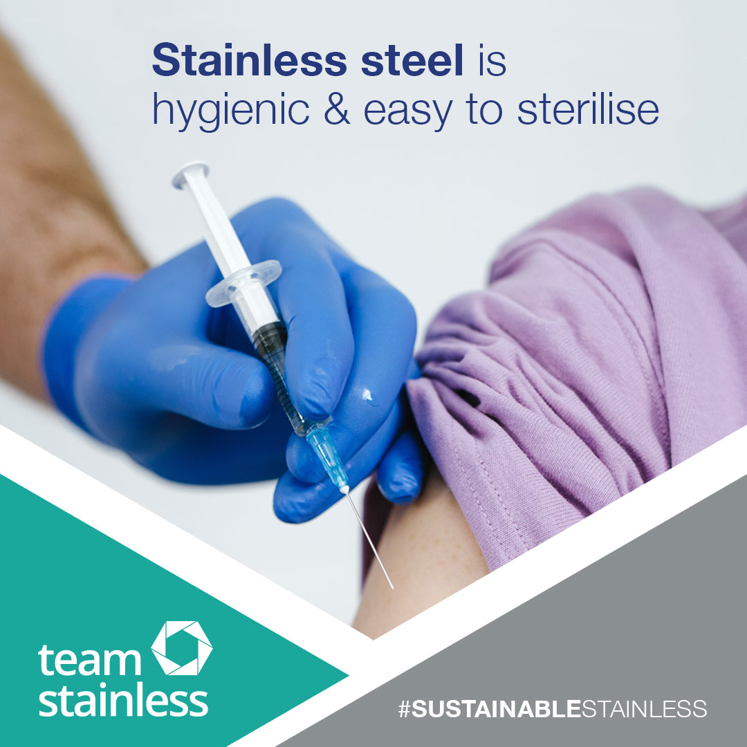 #stainlesssteel has played a key role in #clinicalSafety in hospitals for many decades. It is chemically inert, non-toxic and can be manufactured into smooth, non-absorbent surfaces which can be thoroughly cleaned, disinfected and sterilized safely
ow.ly/WHNs50OJWwo