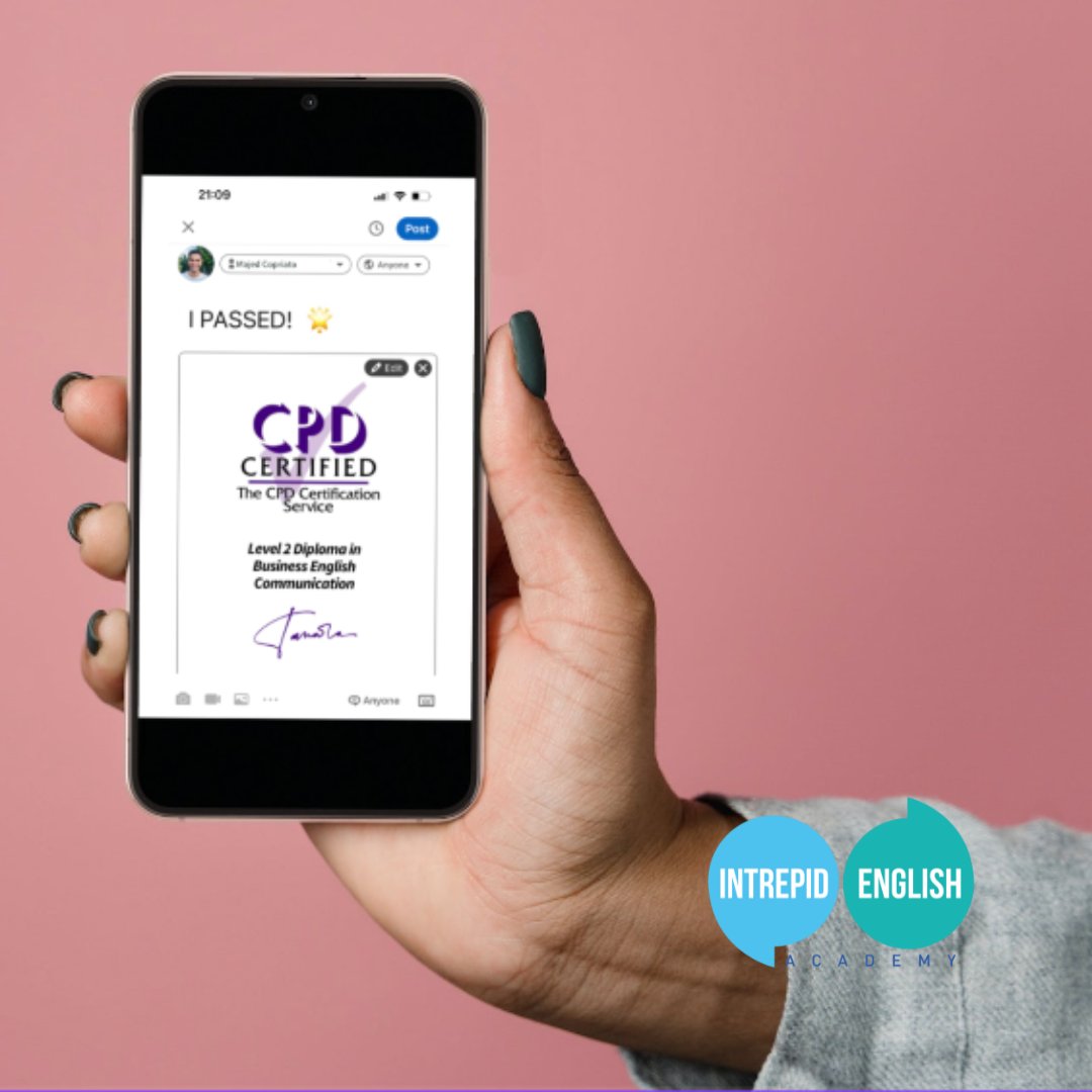 💡Did you know? 💡Our #EmployersWhoEmpower English training courses are #CPDaccredited? ✅

Ready to invest in your employees and boost your business? Book a consultation call today.

bit.ly/418dUCU

#intrepidenglish #businessenglishtraining