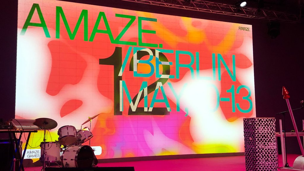 MindDiverGame's tweet photo. We attended @a_mazefest a couple of weeks ago. Our game Mind Diver was nominated at the festival in the category 'Digital Moment'. We didn't win, but we had such a great time. A huge thanks to A MAZE and everyone who stepped by our booth to try Mind Diver Game. 🌴🦩 https://t.co/67esXbSVWD