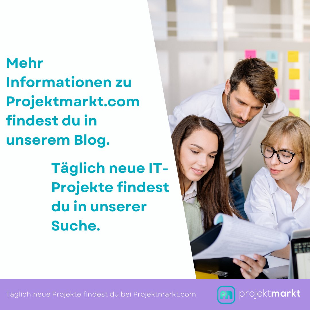 Projektmarktcom's tweet photo. Mehr Details und wie du Projektmarkt für dich gewinnbringend einsetzt findest du in diesem Blog Post: https://t.co/VHUbZ6W7HD

#projektmarkt #howto #Projektplattform https://t.co/f4aopsdp0j